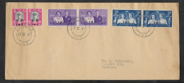 SD)1947 SOUTH AFRICA  ROYAL VISIT, STAMPS ISSUED TWICE WITH INSCRIPTIONS IN ENGLISH AND AFRIKAANS, SWA OVERLOAD, CIRCULA - Autres - Afrique