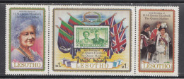 1980 Lesotho Queen Mother Royalty Complete Strip Of 3  MNH - Lesotho (1966-...)