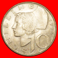 * HAMMER AND SICKLE (1974-2001): AUSTRIA  10 SHILLINGS 1976 UNC MINT LUSTRE! · LOW START ·  NO RESERVE! - Autriche