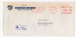 1991. YUGOSLAVIA,SERBIA,BELGRADE AIRPORT RECORDED COVER - Cartas & Documentos