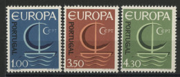 PORTUGAL EUROPA N° 993 à 995 Neufs ** (MNH) Cote 22,50 € TB - 1966