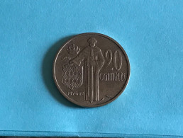 Pièce De Monnaie 20c Monaco 1962 - 1960-2001 Franchi Nuovi