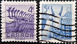 Canada U  287/288 (o) Usado. 1956 - Oblitérés