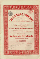 - Titre De 1913 - Société Belge Financière - - Banca & Assicurazione