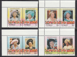 1985 Tuvalu Queen Mother Royalty Complete Set Of 8  MNH - Tuvalu