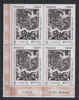 FRANCE - 2022 - N°YT. 5573 - Fée Mélusine - Bloc De 4 Coin Daté - Neuf Luxe ** / MNH / Postfrisch - 2020-…