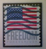 United States, Scott #5790, Used(o) Booklet, 2023, Flag Definitive: Freedom Flag, (63¢) Forever - Oblitérés