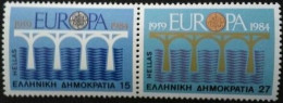 Europa - CEPT: Año. 1984 - Grecia. Pareja, 2/Valores. (25º- Aniversario De La CEPT). - 1984