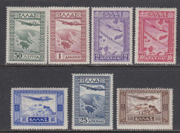 Grece 1933 - Par Avion, Mi-Nr. 362/68, MNH** - Nuovi