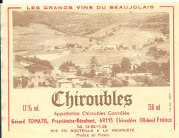 Chiroubles - Gérard TOMATIS , Propriétaire-Récoltant - Chiroubles - Beaujolais