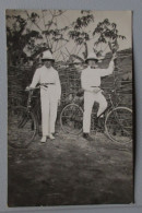 CPA - Carte Photo Congo Belge 2 Colon à Vélo - Congo Belge