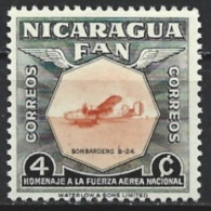 Nicaragua 1954. Scott #758 (MH) B-24 Bomber - Nicaragua