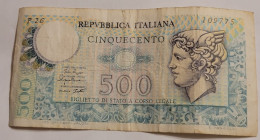 Italien - 500 Lire Cinquento - Andere & Zonder Classificatie