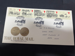 9-2-2024 (3 X 44) UK (Great Britain) FDC - 1984 - The Royal Mail - 1981-1990 Decimal Issues
