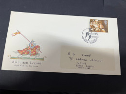 9-2-2024 (3 X 44) UK (Great Britain) FDC - 1985 - Arthurian Legend - 1981-90 Ediciones Decimales