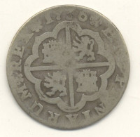 ESPAGNE  2 Reales Philippe V 1736 Argent B/TB - Provincial Currencies