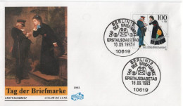 Germany Deutschland 1993 FDC Stamp Day, Tag Der Briefmarke, Postman, Canceled In Berlin - 1991-2000