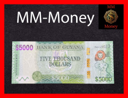 GUYANA  5.000  5000  $  2022   P. New  "sig.  Ganga - Jagdeo"      UNC - Guyana