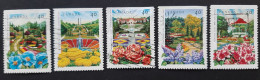 Canada 1991  USED  Sc1311 -1315,    5 X 40c Public Gardens - Used Stamps