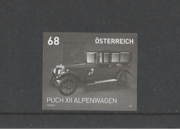 Austria 2017 - Classic Cars - Puch XII Alpenwagen, 1919 Black Print Mnh** - Proofs & Reprints