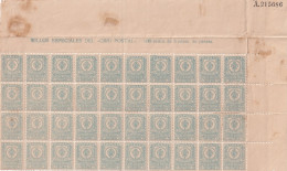 F-EX15121 SPAIN REVENUE GIRO POSTAL BLOCK SHEET.  - Steuermarken