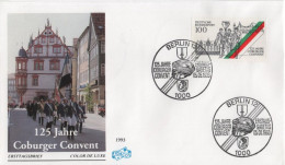 Germany Deutschland 1993 FDC 125 Jahre Coburger Convent, Coburg, Canceled In Berlin - 1991-2000