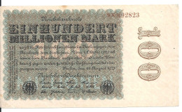 ALLEMAGNE 100 MO MARK 1923 XF+ P 107 - 100 Millionen Mark