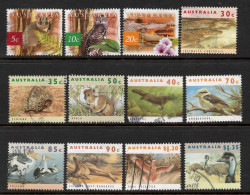 AUSTRALIA 1992-98  " AUSTRALIAN WILDLIFE" (12) STAMPS  VFU - Usados