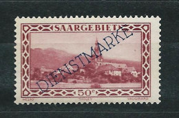 Saargebiet Dienstmarken 1927/1932, MiNr 18 - Unused MNH ** (2) - Oficiales