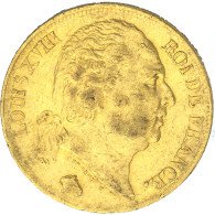 Louis XVIII-20 Francs 1818 Lille - 20 Francs (goud)