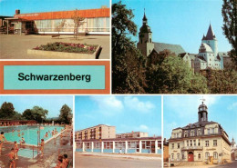73876115 Schwarzenberg  Erzgebirge Gaststaette Roter Loewe Schloss Und Kirche Fr - Schwarzenberg (Erzgeb.)