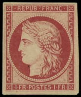 (*) FRANCE - Poste - 6f, Réimpression De 1862: 1f. Carmin - 1849-1850 Ceres