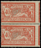 ** FRANCE - Poste - 119k, Paire, Piquage à Cheval Vertical: 40c. Merson (Spink) - Nuevos