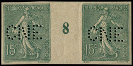 ** FRANCE - Poste - 130g, Paire Millésime "8", Non Dentelée, Perforée "CNE" (Comptoir National D'Epargne) - Neufs