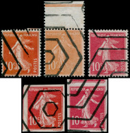 (*) FRANCE - Poste - 138, Série De 5 Timbres Dentelés Ou Non Dentelés, Couleurs Diverses, Para Oblitérés Hexagones - Nuevos