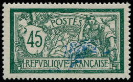 * FRANCE - Poste - 143c, Centre Très Déplacé à Droite, Signé Brun: 45c. Merson Vert Et Bleu - Unused Stamps