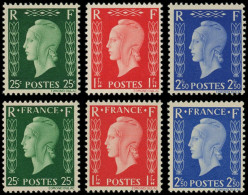 * FRANCE - Poste - 701A/F, Série Non émise: Dulac - Unused Stamps