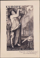 MAQ FRANCE - Poste - (1077), Type Non émis (30f. Europa, Colombe De La Paix Et Mines), Maquette Au Crayon Et Encre (220  - Unused Stamps