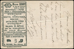 LET FRANCE - Entiers Publicités Multiples - Storch 20, Cp Annonces (S.1117), Carton Blanc, Cérès 15c. Entaille 4 Lignes, - Standard Covers & Stamped On Demand (before 1995)
