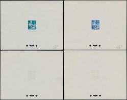 EPT FRANCE - Epreuves D'Artiste - Préo - Préo 108, Série De 9 épreuves D'atelier, Couleurs Différentes Avec Pré Oblitéra - Artist Proofs