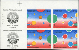 ** FRANCE - Non Dentelés - 2200Aa, Bloc De 4 (2 Paires), Cdf Numéroté Avec Logo: Philexfrance 82, Folon - Unclassified