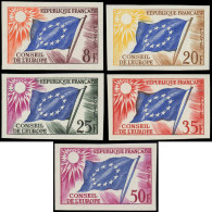 ** FRANCE - Service - 17/21, Non Dentelés: Conseil De L'Europe - Mint/Hinged