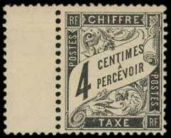 ** FRANCE - Taxe - 13, Bdf, Très Beau: 4c. Noir - 1859-1959 Mint/hinged