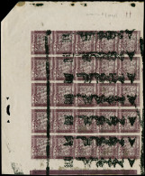 (*) FRANCE - Taxe - 37, Type I (à Plat), Panneau De 25 Non Dentelé, Double Impression, Avec Millésime "8" Surcharge à Ma - 1859-1959 Mint/hinged