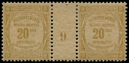 * FRANCE - Taxe - 45, Paire Millésime "9", Papier GC - 1859-1959 Neufs