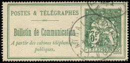 O FRANCE - Téléphone - 30, Sans Fond De Sécurité: 3f. Vert - Télégraphes Et Téléphones