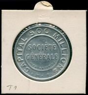 ALU FRANCE - Timbres Monnaie - 137, 5c. Semeuse Vert, Fond Rouge: Société Générale - Autres