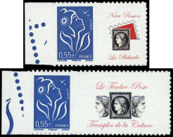 ** FRANCE - Timbres Personnalisés - 3802D + 3802Da, Grande Et Petite Vignettes: 0.55€ Bleu - Autres & Non Classés