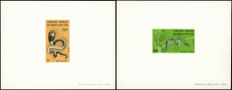 EPL AFARS ET ISSAS - Poste - 436/37, 2 épreuves De Luxe: Serpents - Unused Stamps