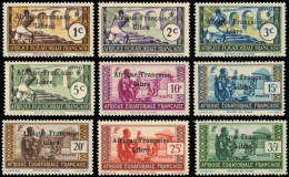 * AFRIQUE EQUATORIALE - Poste - 156b/64b, Surcharge Espacée De 3,5mm - Unused Stamps
